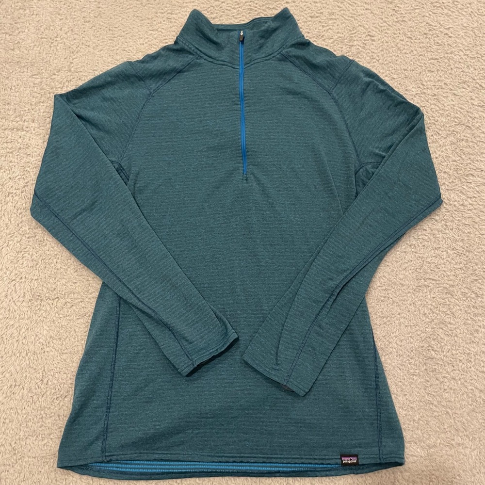 Patagonia Capilene Baselayer 1/4 Zip Shirt Mens M Thermal Weight Polartec 43657